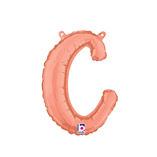 14  Script Letter C Rose Gold (Air-Fill Only)