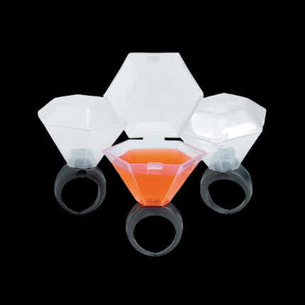 Wedding Ring Shot Glasses - Pack of 12 Shot Glass Rings