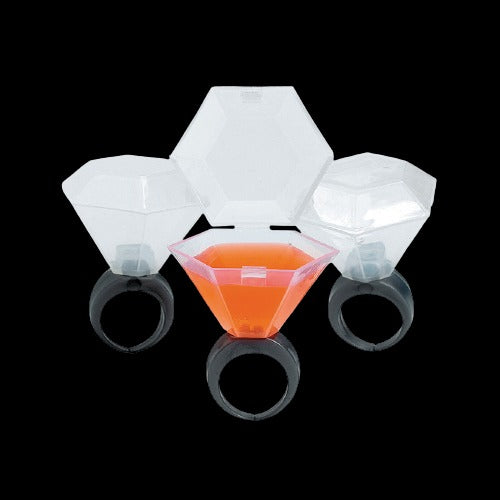 Wedding Ring Shot Glasses - Pack of 12 Shot Glass Rings