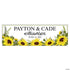 Wedding Sunflowers Custom Banner - Medium