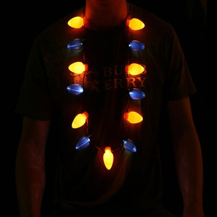 LED Halloween Bulb Necklace