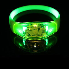 LED Flashing Green Bangle Bracelets