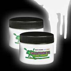 Glominex Glow Paint 4 oz Jar White