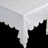 White Scallop Edge Paper Tablecloth