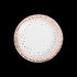 White with Rose Gold Foil Dots Paper Dessert Plates