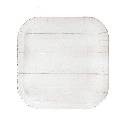 White Shiplap Party Dessert Plates
