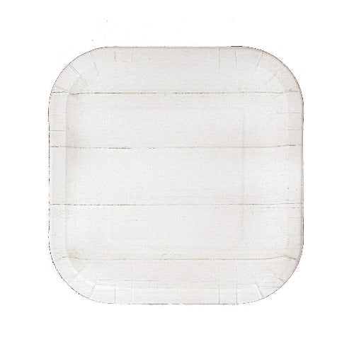 White Shiplap Party Dessert Plates