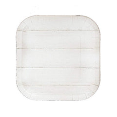 White Shiplap Party Dessert Plates