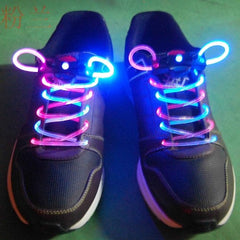 LED Light Up Shoelaces- Bi Color- Pink & White