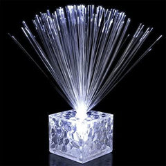 Fiber Optic Centerpiece with Small Clear White Base