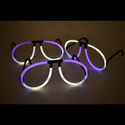 Glow Eyeglasses Bi-Color - Aviator Style- Bi White/Purple