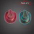 LED Light Up Flashing Neon EL Wire Sequin White & Pink Cowboy Party Hat - Pack of 2 Hats