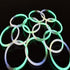 8 Inch Premium Glow Stick Bracelets - Bi Color - White/Green