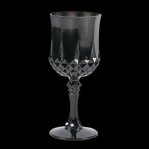 8 Oz Patterned Plastic Wine Glasses