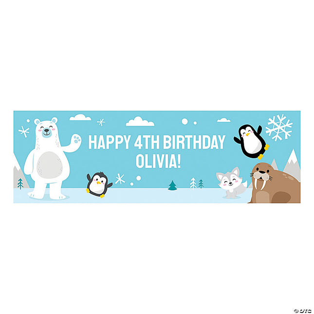 Winter Animals Custom Banner - Large