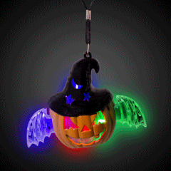 LED Witch-O-Lantern Necklace