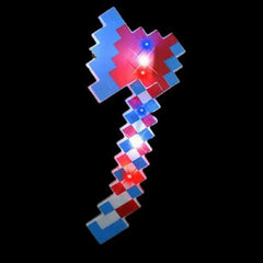 19 Inch LED Pixel Axe - Red White Blue