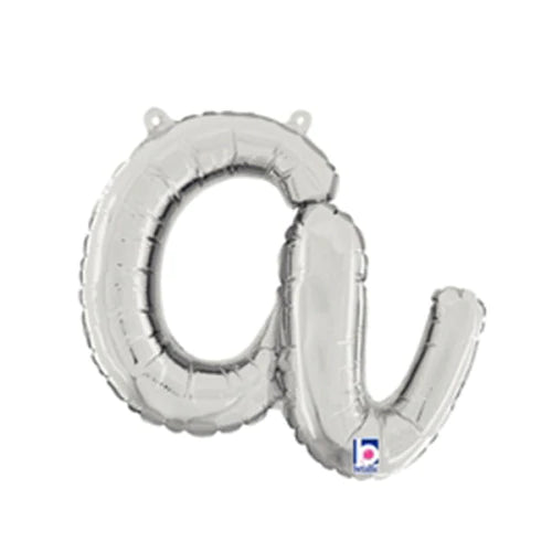 14  Script Letter  A  Silver (Air-Fill Only)
