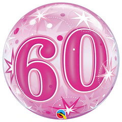 22  Bubble - 60 Pink Starburst Sparkle