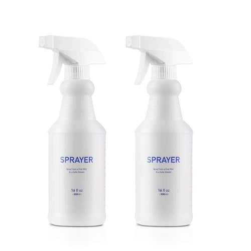 16 Oz Refillable Empty Plastic Spray Bottles Pack of 2