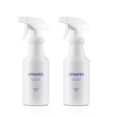 16 Oz Refillable Empty Plastic Spray Bottles Pack of 2