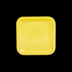 Yellow Square Paper Dessert Plates