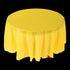 Yellow Round Plastic Tablecloth