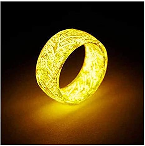 Silicon Glow In The Dark Thick Band Rings