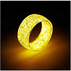 Silicon Glow In The Dark Thick Band Rings