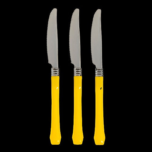 Yellow Premium Plastic Knives