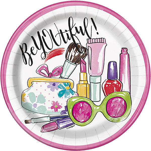 Spa Party Be-You-Tiful Dessert Plates