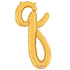 24  Script Letter  Q  Gold (Air-Fill Only)