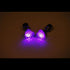 LED Light Up Purple Heart Stud Earrings