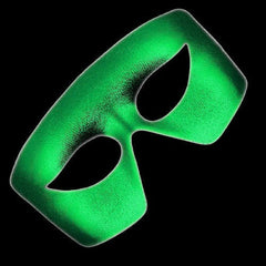 Mardi Gras Green Masquerade Non Light-up Metallic Mask