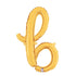 24  Script Letter  B  Gold (Air-Fill Only)