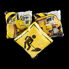 Construction Zone 18" Mylar Balloons
